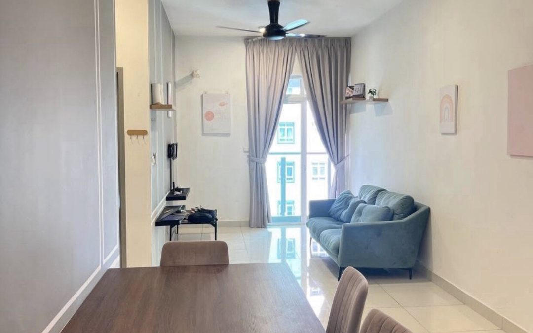 One bedroom with a private bathroom fully furnished studio for rent@Angkasa Condominiums