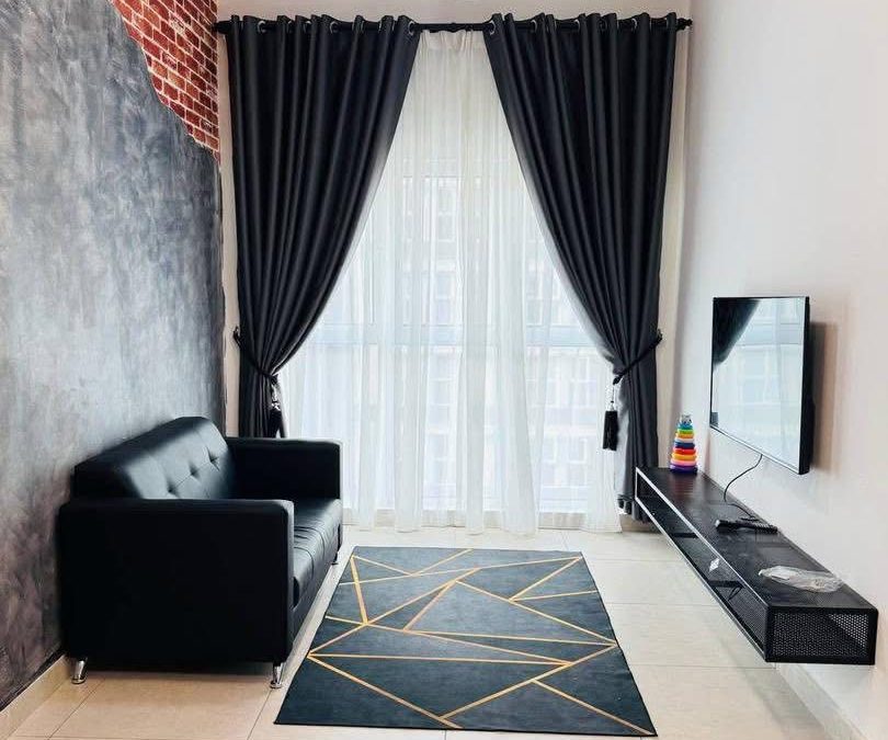 Fully furnished one bedroom with a private bathroom studio For rent@The Wharf Residence