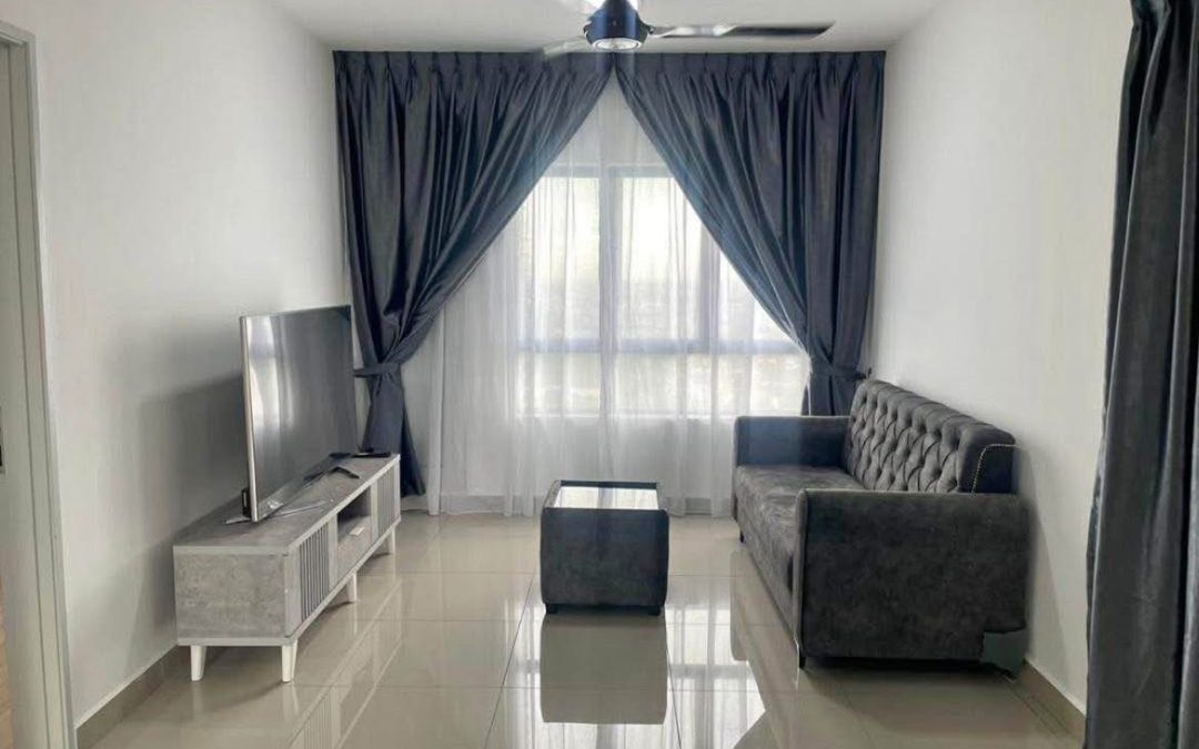 One bedroom with a private bathroom fully furnished studio for rent@La Thea Residences Condominium
