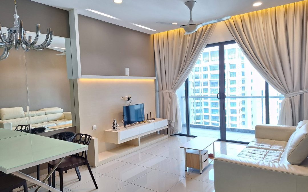 One bedroom with a private bathroom fully furnished studio for rent@Sky Condominium