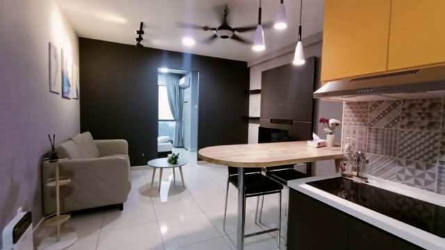 Fully furnished studio unit @ D’ Pines Condominium